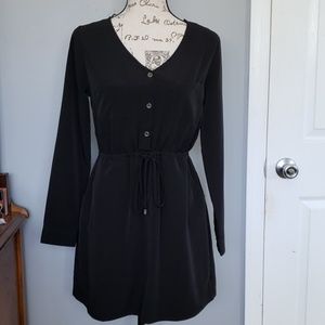 Black long sleeve dress
